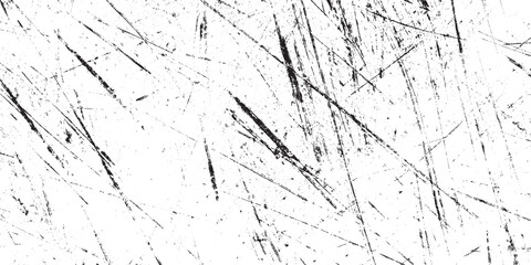 Distressed Black and White Grunge Scratch Overlay Texture Vector Background