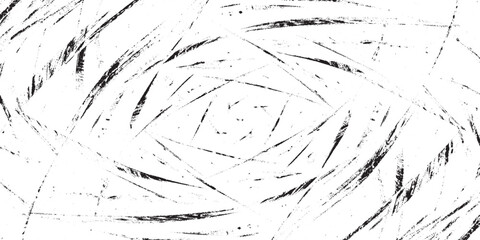 Abstract Black and White Distressed Radial Scratches Vector Texture