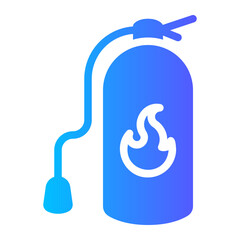 fire extinguisher gradient icon