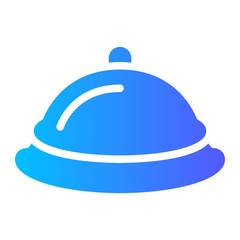 hotel bell gradient icon
