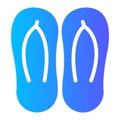 slippers gradient icon