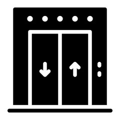 elevator glyph icon