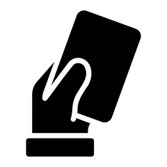 key card glyph icon