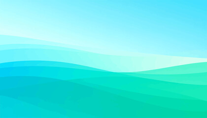 Obraz premium Abstract Blue Green Wave Background.