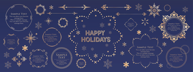 クリスマスフレーム素材