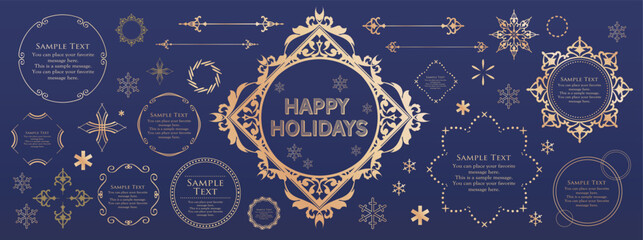 クリスマスフレーム素材