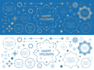 Christmas Frame Design Materials