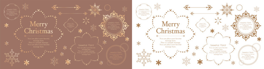 Antique Christmas Frame Collection – Elegant Holiday Border Design