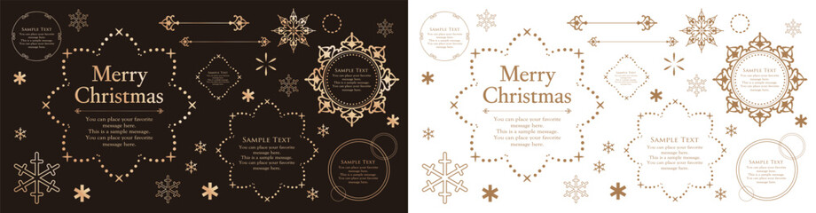 Christmas Frame Design Materials