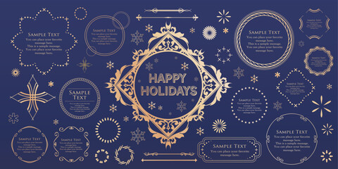 Christmas Frame Design Materials