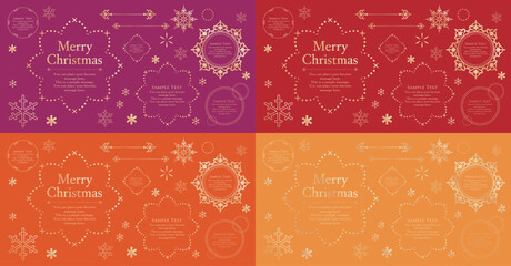 Christmas Frame Design Materials