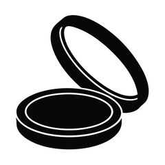 pressed translucent powder vector icon