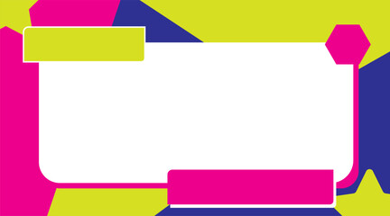 Obraz premium Vibrant Abstract Template Dynamic Geometric Design Colorful Modern Background Creative Presentation Slide