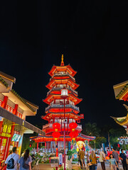Fototapeta premium chinese temple at night
