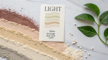 Light and Serenity in Minimalist Composition with Natural Colors and Textured Elements for Peaceful Atmosphere