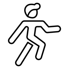 Man Running Forward Progress