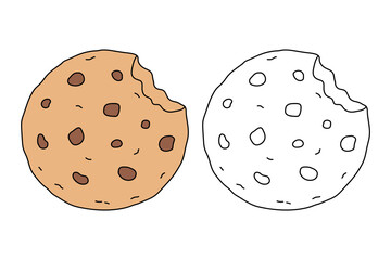 Cookies coloring pages for kids printable