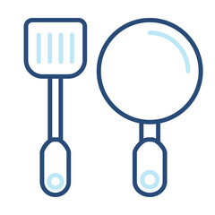 Cooking Tools Icon Color Outline Style. Vector Illustration Design