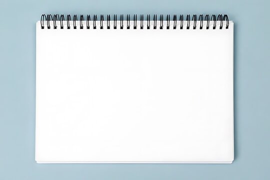 blank spiral notebook