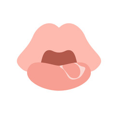 皮がめくれた唇