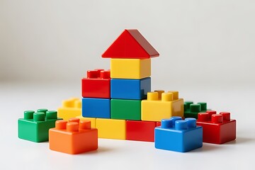 Naklejka premium wooden toy blocks