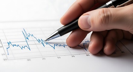 Analyzing Stock Market Data: Pen on Financial Graph, Investment Planning
