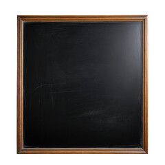 Blank chalkboard with wood trim; ready for message or artwork
