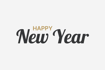 Sophisticated New Year Text Composition for Branding