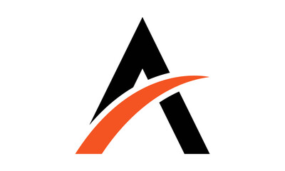 Modern Letter A Financial Logo	
