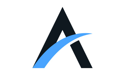 Modern Letter A Financial Logo	
