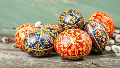 Easter eggs, colorful designs