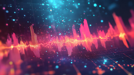 A professional financial work background with space for additional elements.