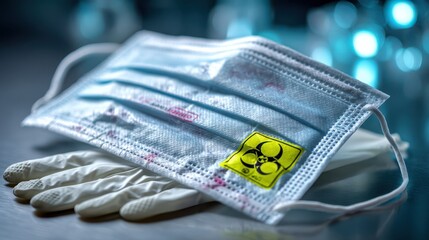 Health safety equipment closeup medical setting photography sterile environment macro view personal protection concept