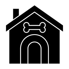kennel black icon