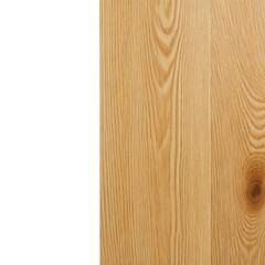 Natural wood flooring with detailed grain, partially obscured by black