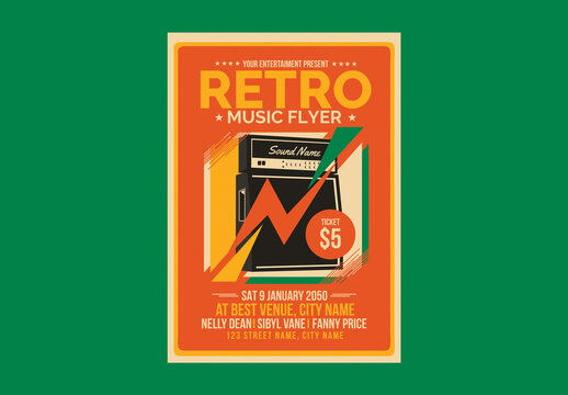 Retro Music Flyer Amplifier