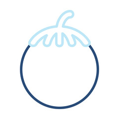 Tomato Icon Color Outline Style. Vector Illustration Design