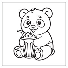 Delicious Milkshakes Coloring Pages