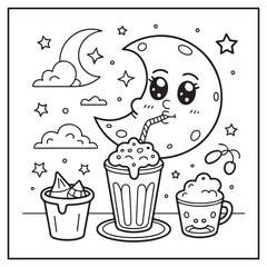 Delicious Milkshakes Coloring Pages