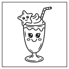 Delicious Milkshakes Coloring Pages
