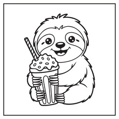 Delicious Milkshakes Coloring Pages