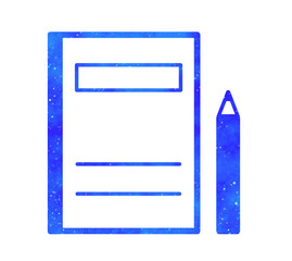 青い星空｜ペンとノート