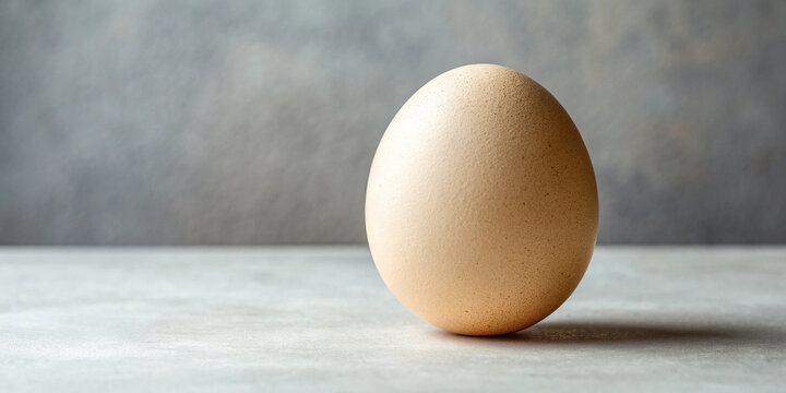 Fresh Brown Egg Close Up Minimal Photo, Organic Farm Poultry Product Photography Art, Single Egg Simple Background Image Design, Natural Protein Food Ingredient Photo Set, Clean Minimal Food Styling B