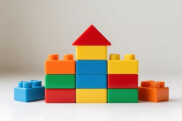 Naklejka premium wooden toy blocks