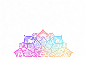 Colorful geometric mandala design