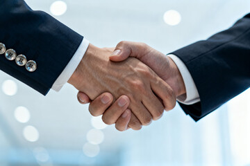 Handshake between two business people