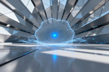 Futuristic abstract digital art