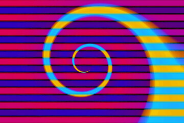abstract colorful lines and spiral background