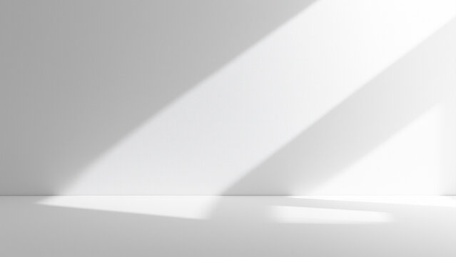 A completely white, empty room