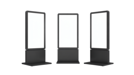 Dynamic digital signage displays attract attention, showcasing modern advertising and information solutions for any space.